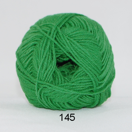 Lana Cotton 212 - Uld/Bomuld fra Hjertegarn 0145 Kraftig grøn