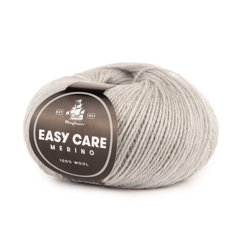 Easy Care - Merinould fra Mayflower Garn 4 Lysegrå