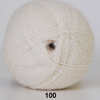 Alpaca 400 - Alpakka fra Hjertegarn 0100 Råhvid Hvid/natur
