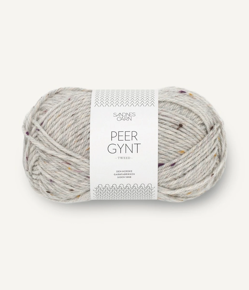 TILBUD Peer Gynt Tweed - Uld fra Sandnes Garn 1035 Gråmeleret Løvfald Tweed