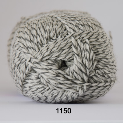 Sock 4 - Uld/Nylon strømpegarn fra Hjertegarn 1150 Grå mouliné