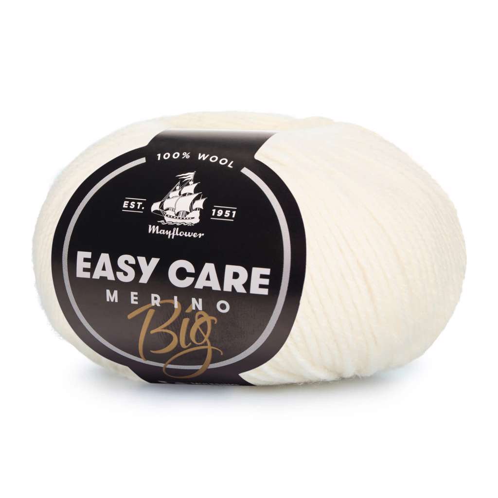Easy Care Big - Merinould fra Mayflower 116 Råhvid