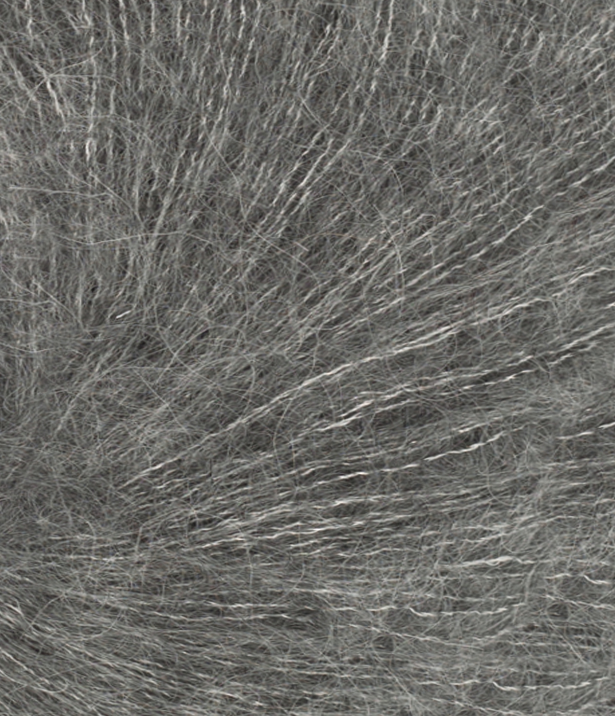 TILBUD Tynn Silkmohair - Silke/mohair/uld fra Sandnes Garn 1053 Mørk gråmeleret