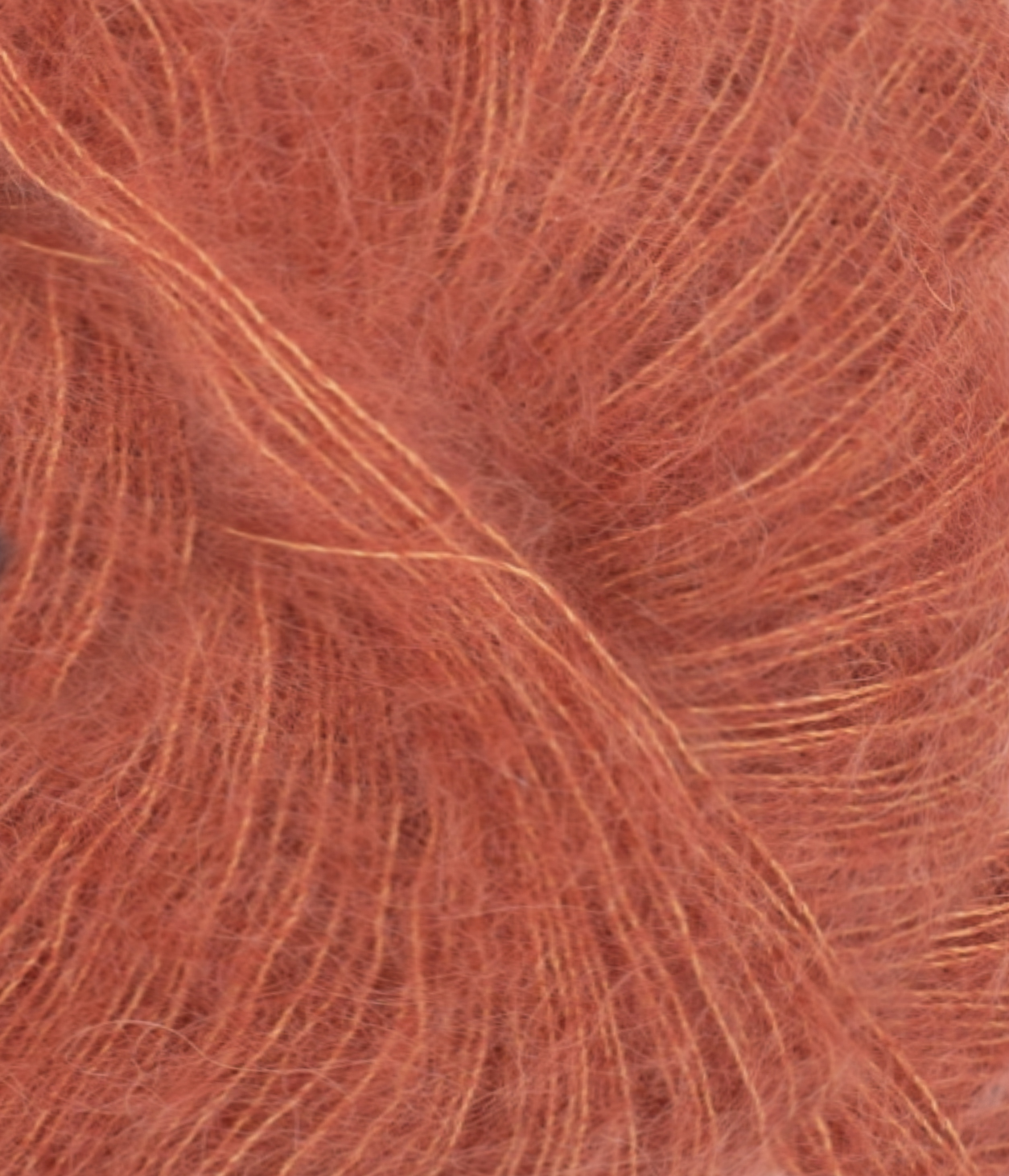 TILBUD Tynn Silkmohair - Silke/mohair/uld fra Sandnes Garn Lys kobberbrun 3535