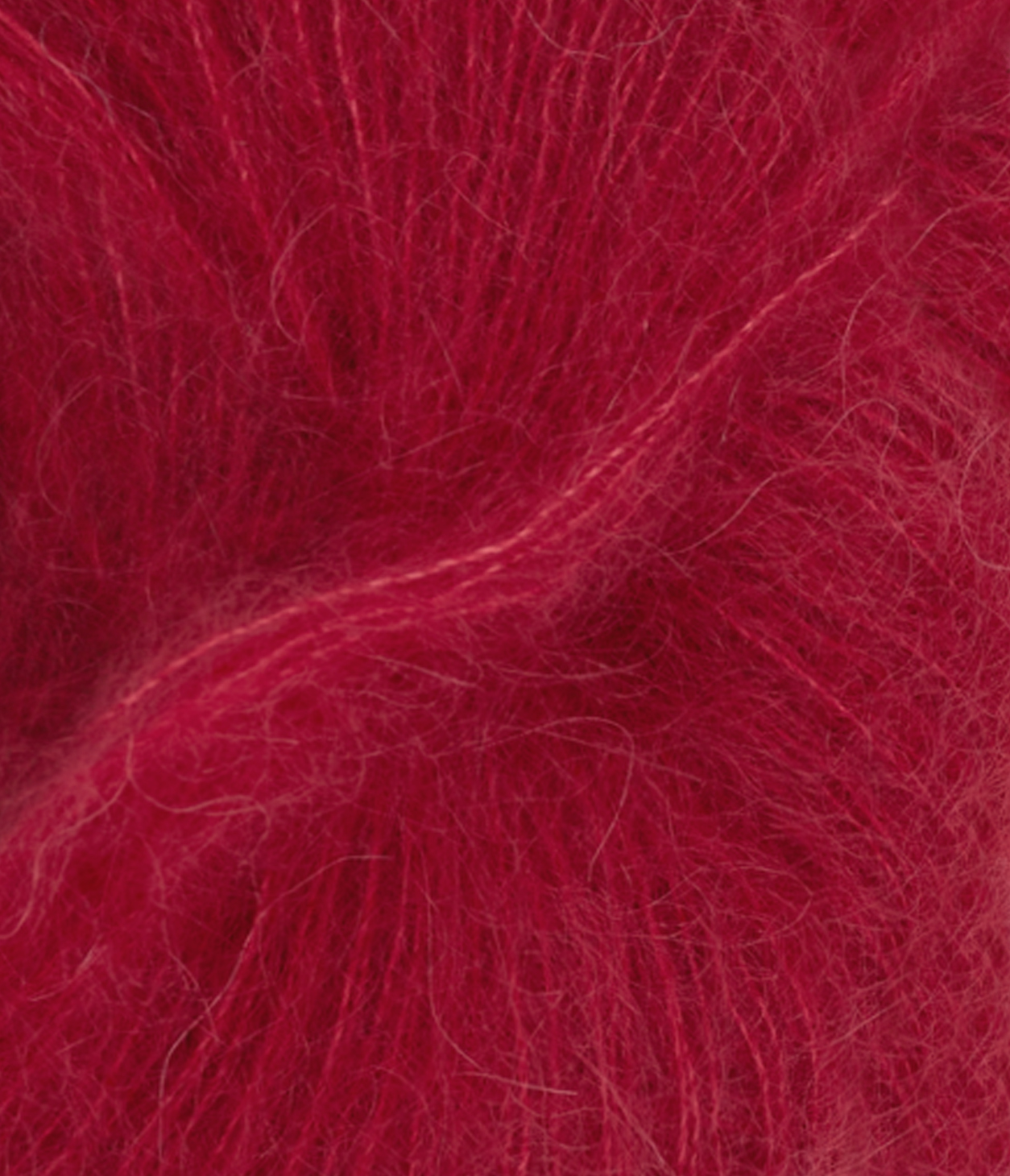 TILBUD Tynn Silkmohair - Silke/mohair/uld fra Sandnes Garn Dyb rød 4236