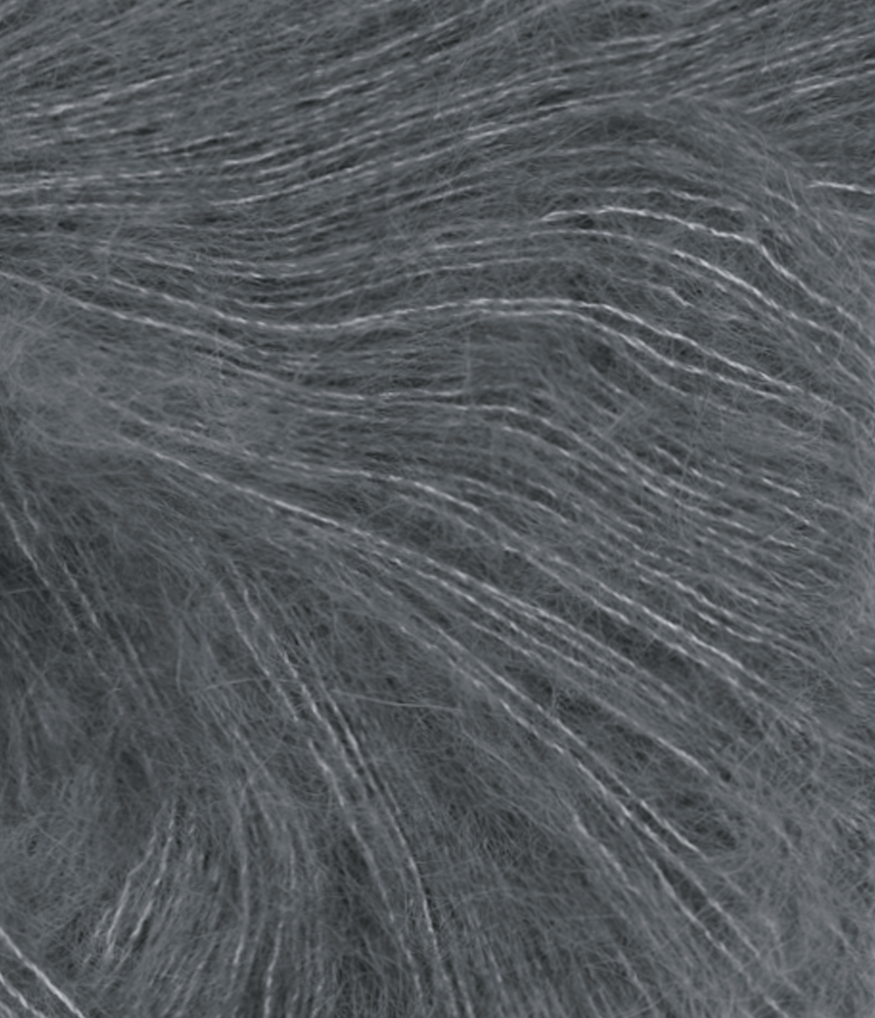 TILBUD Tynn Silkmohair - Silke/mohair/uld fra Sandnes Garn Stålgrå 6707X