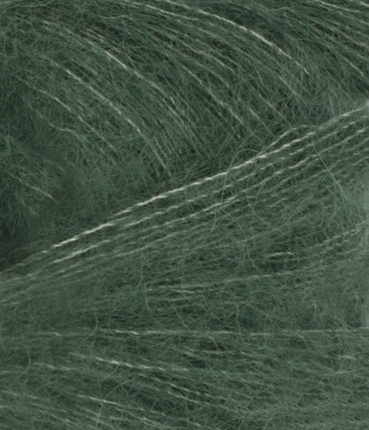 TILBUD Tynn Silkmohair - Silke/mohair/uld fra Sandnes Garn Dyb skovgrøn 8581