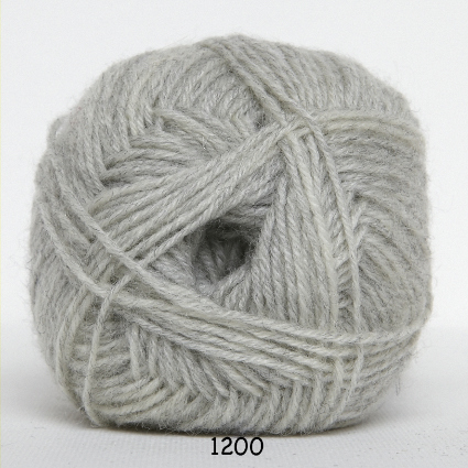 Sock 4 - Uld/Nylon strømpegarn fra Hjertegarn 1200 Lys grå