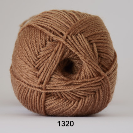 Sock 4 - Uld/Nylon strømpegarn fra Hjertegarn 1320 Camel