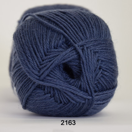 Sock 4 - Uld/Nylon strømpegarn fra Hjertegarn 2163 Denim