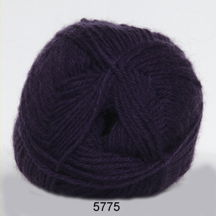 Sock 4 - Uld/Nylon strømpegarn fra Hjertegarn 5775 Mørk lilla