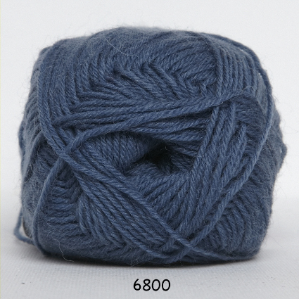 Sock 4 - Uld/Nylon strømpegarn fra Hjertegarn 6800 Blå