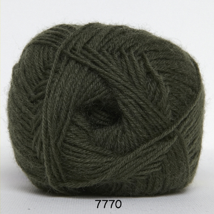 Sock 4 - Uld/Nylon strømpegarn fra Hjertegarn 7770 Skovgrøn