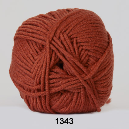 Merino Cotton - Uld/Bomuld fra Hjertegarn 1343 Rust orange