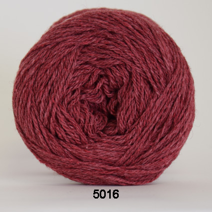 Organic Trio - Økologisk/Silke/Merinould/Bomuld fra Hjertegarn 5016 Mørk rød