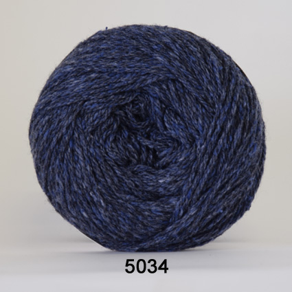 Organic Trio - Økologisk/Silke/Merinould/Bomuld fra Hjertegarn 5034 Denimblå