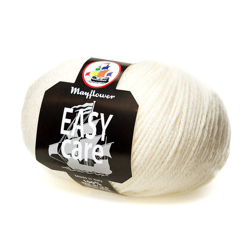 Easy Care - Merinould fra Mayflower Garn 16 Råhvid