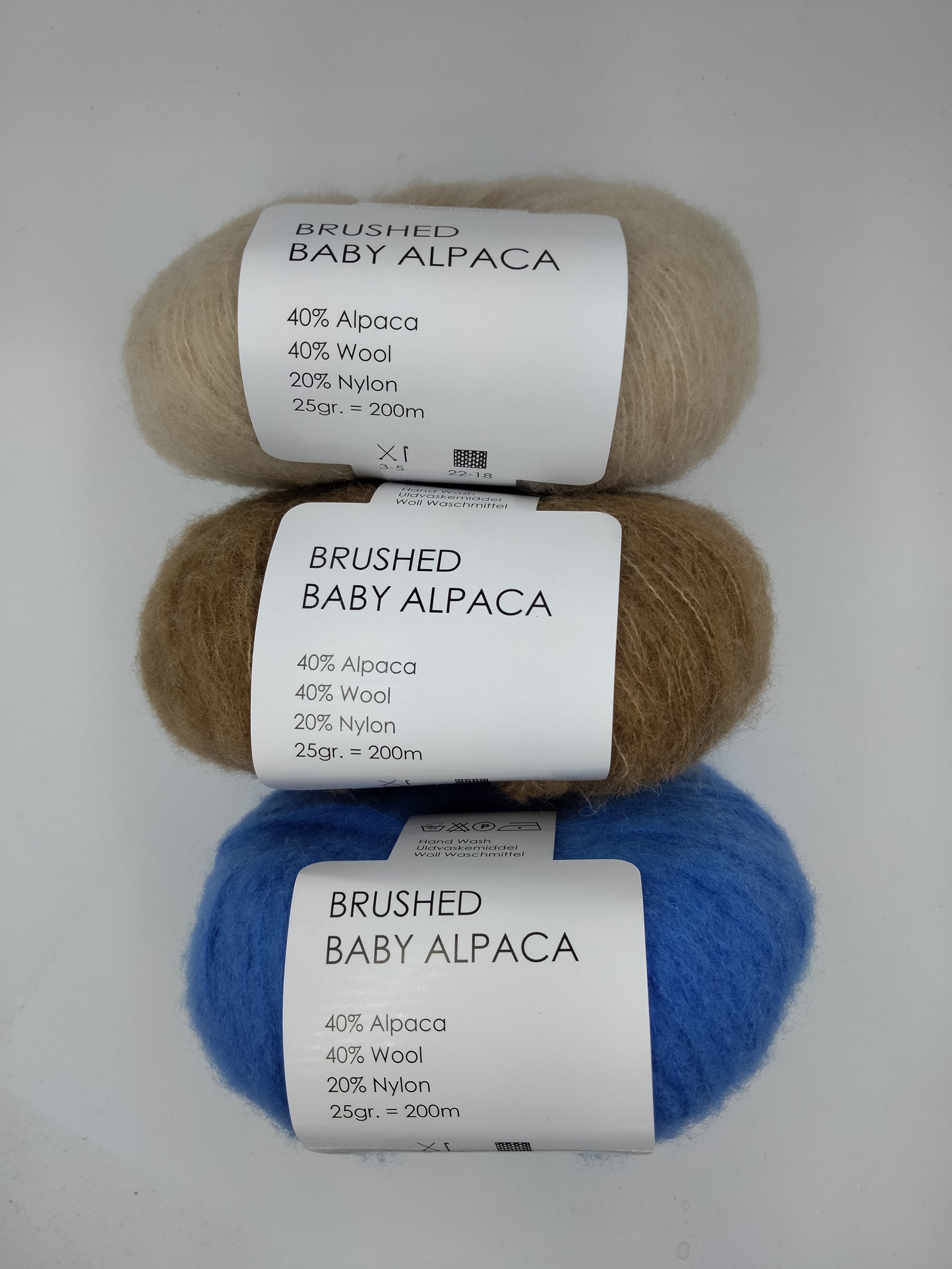 Brushed Baby Alpaca - Alpaca/Uld/Nylon fra Hjertegarn 1420 Blå-grøn