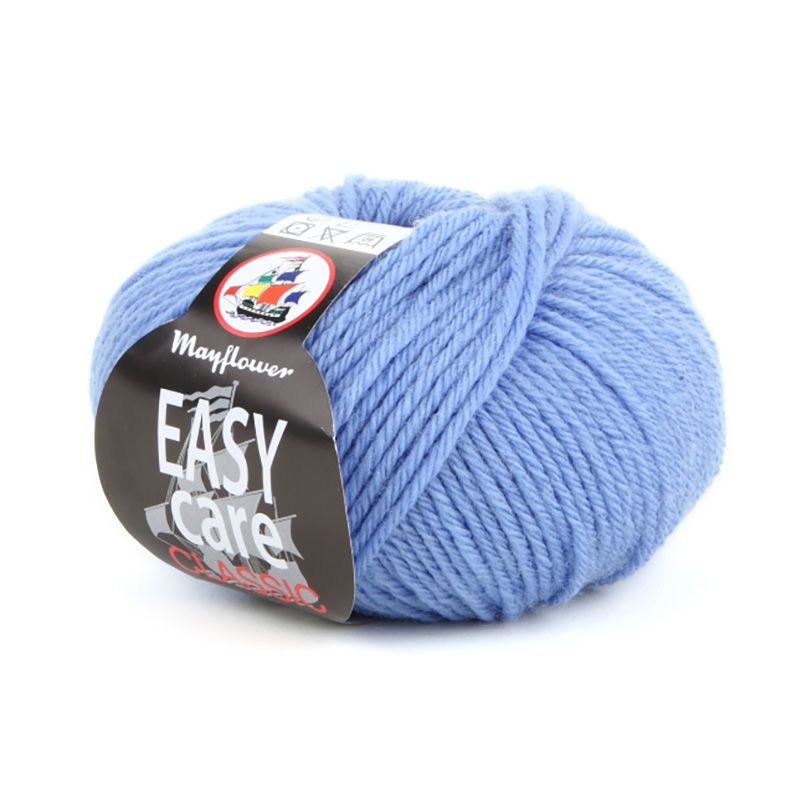 Easy Care Classic - Merinould fra Mayflower Garn 210 Dueblå