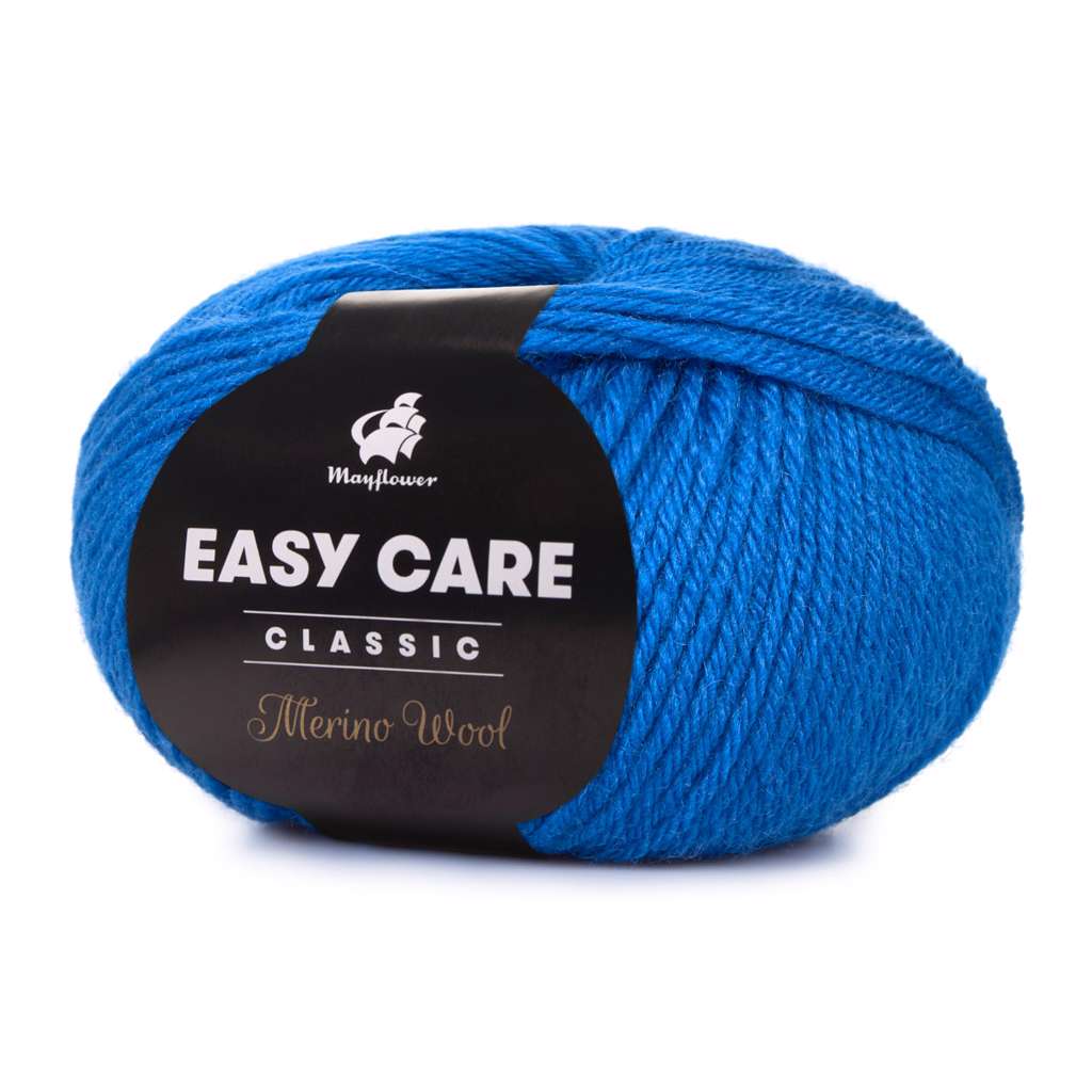 Easy Care Classic - Merinould fra Mayflower Garn 224 Koboltblå