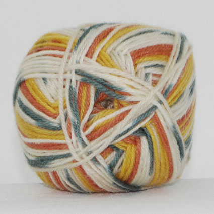Sock 4 - Uld/Nylon strømpegarn fra Hjertegarn 0025 Gul multi