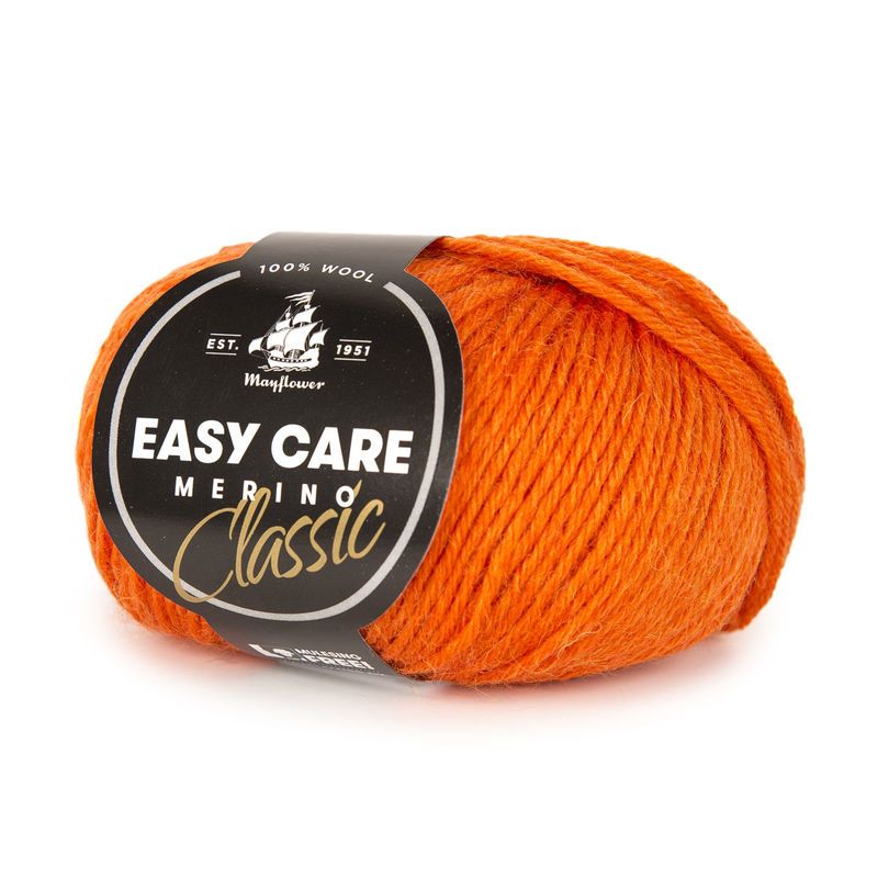 Easy Care Classic - Merinould fra Mayflower Garn 256 Brændt orange