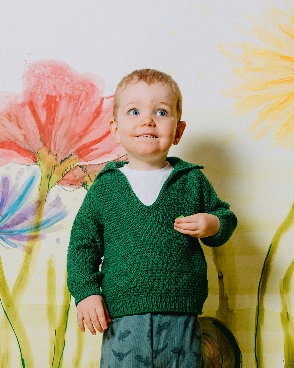 2715 Birke Sweater Baby - oppefra-ned