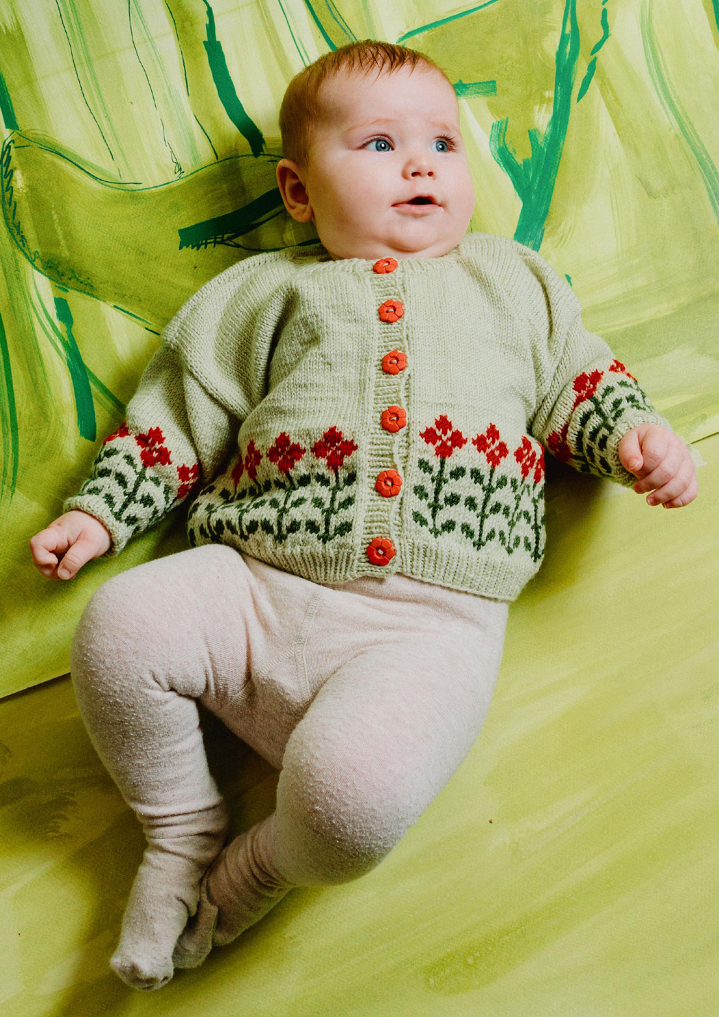 2731 Poppy Cardi Baby fra Hjertegarn