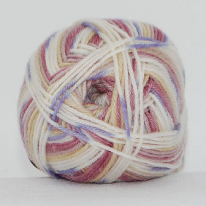 Sock 4 - Uld/Nylon strømpegarn fra Hjertegarn 0030 Rosa multi
