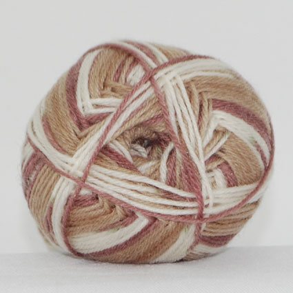 Sock 4 - Uld/Nylon strømpegarn fra Hjertegarn 0035 Brun multi