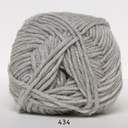 Merino Cotton - Uld/Bomuld fra Hjertegarn 0434 Lys grå