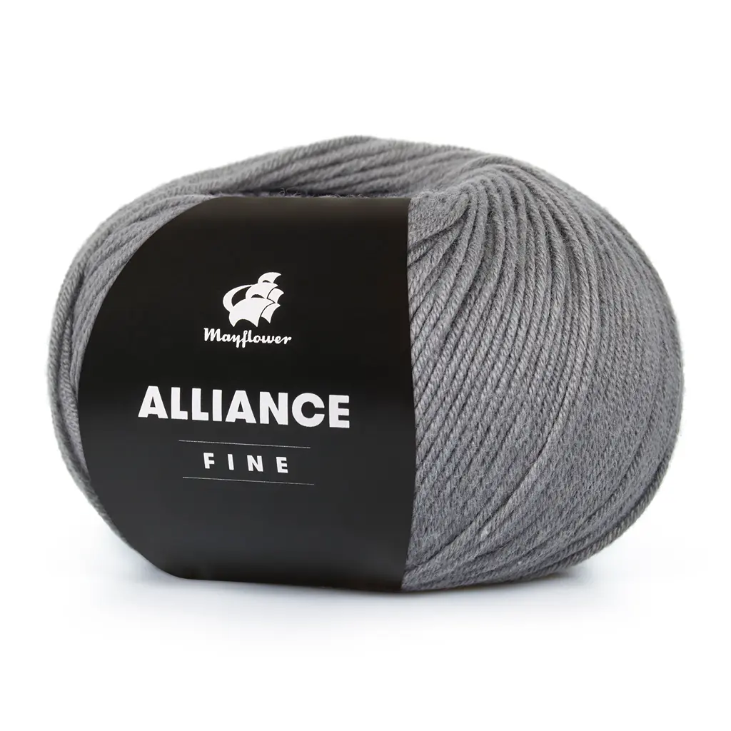 Alliance Fine - Bomuld/acryl fra Mayflower Garn 5 Grå