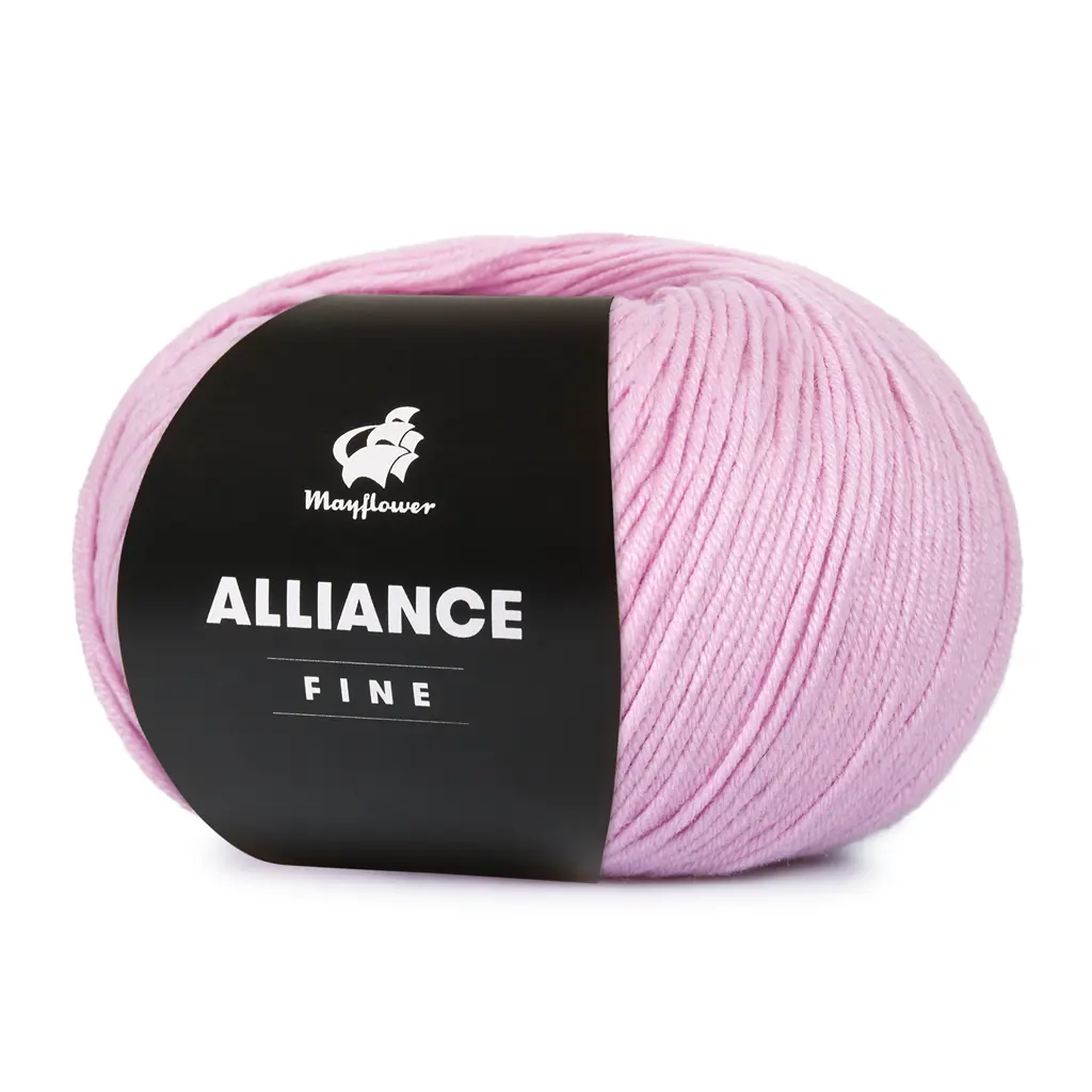 Alliance Fine - Bomuld/acryl fra Mayflower Garn 14 Pastelrosa