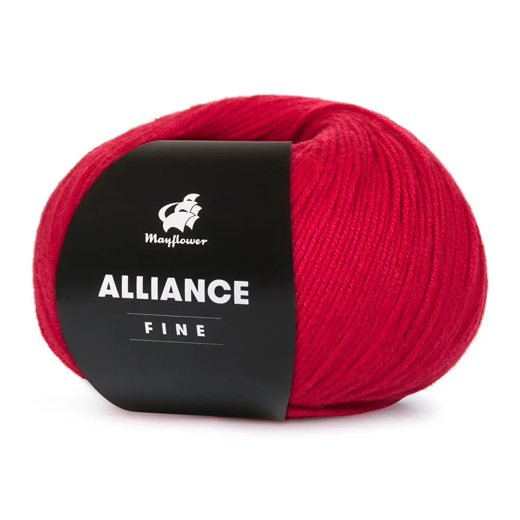 Alliance Fine - Bomuld/acryl fra Mayflower Garn 18 Rød