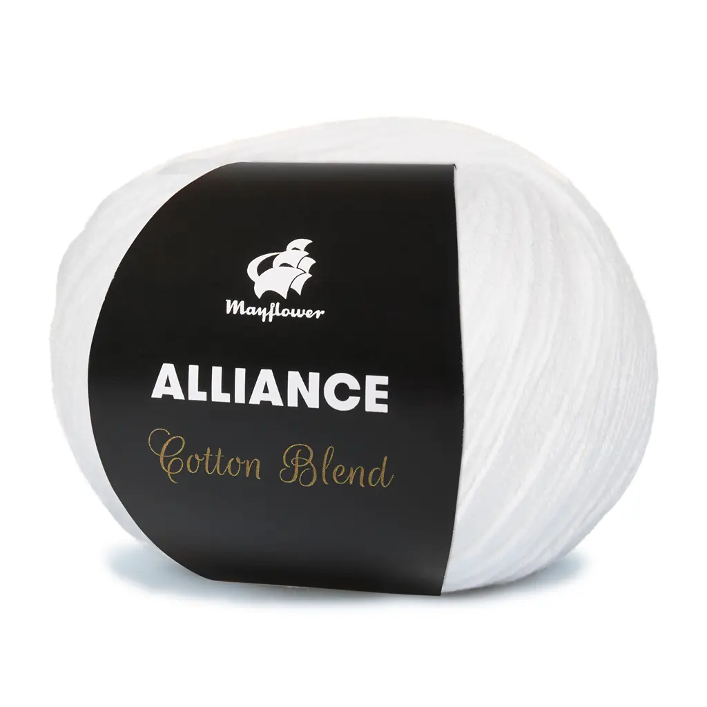 Alliance - Bomuld/acryl fra Mayflower Garn 1 Hvid