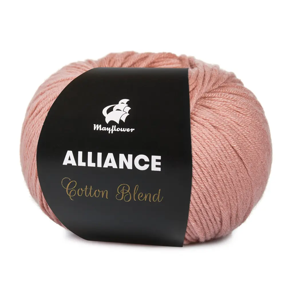 Alliance - Bomuld/acryl fra Mayflower Garn 15 Støvet Rosa