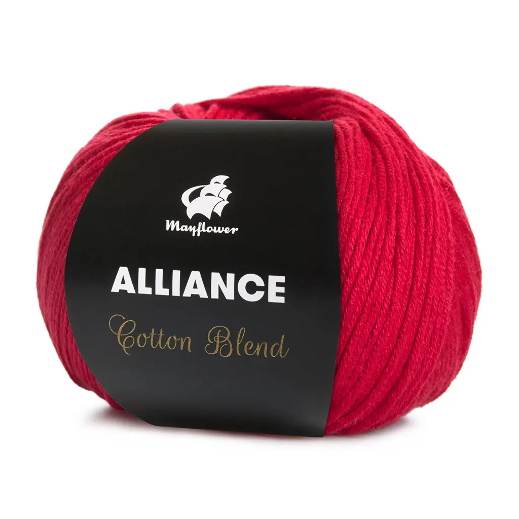 Alliance - Bomuld/acryl fra Mayflower Garn 18 Rød