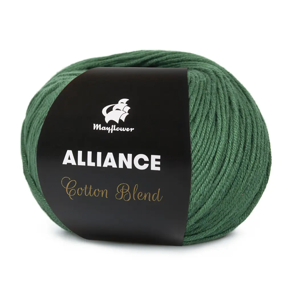 Alliance - Bomuld/acryl fra Mayflower Garn 21 Grangrøn