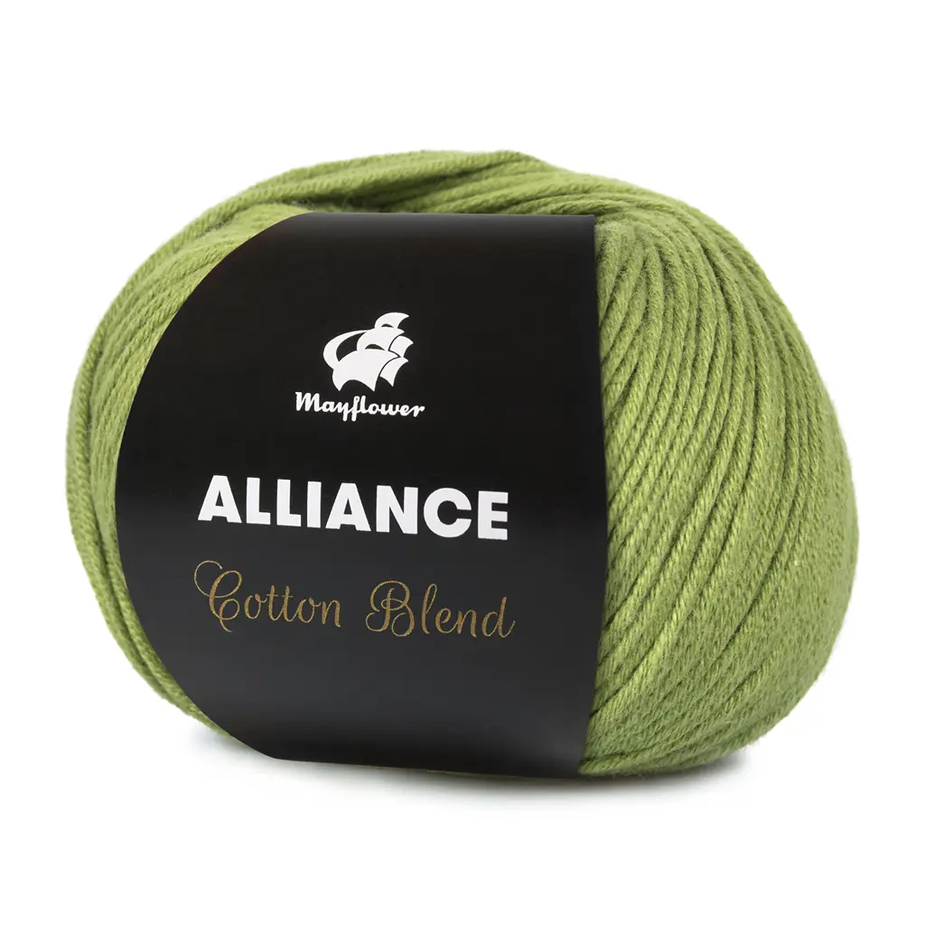Alliance - Bomuld/acryl fra Mayflower Garn 22 Armygrøn