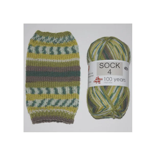 Sock 4 - Uld/Nylon strømpegarn fra Hjertegarn 5029 Multi