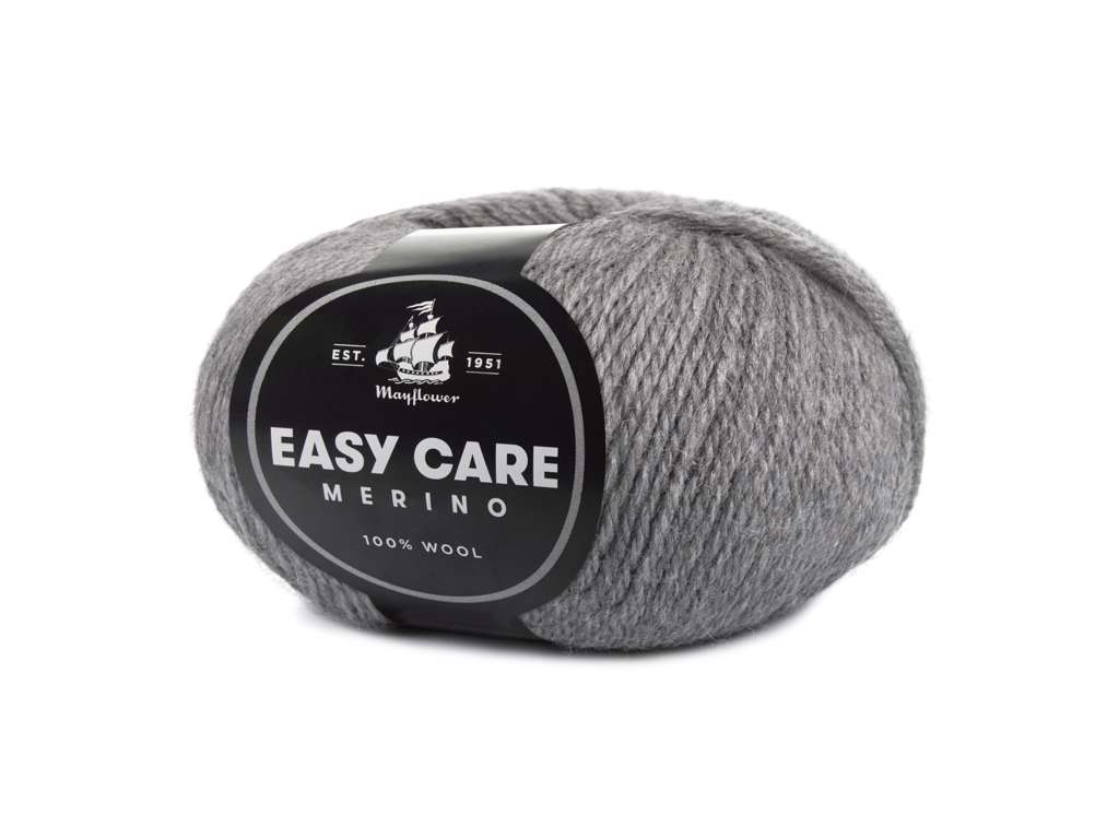 Easy Care - Merinould fra Mayflower Garn 52 Lysegrå