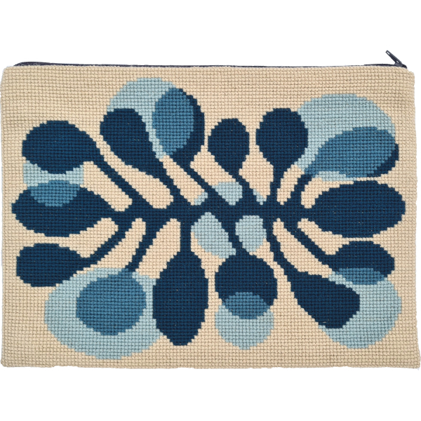 Fru Zippe - Ipad cover "Blå amøbe"