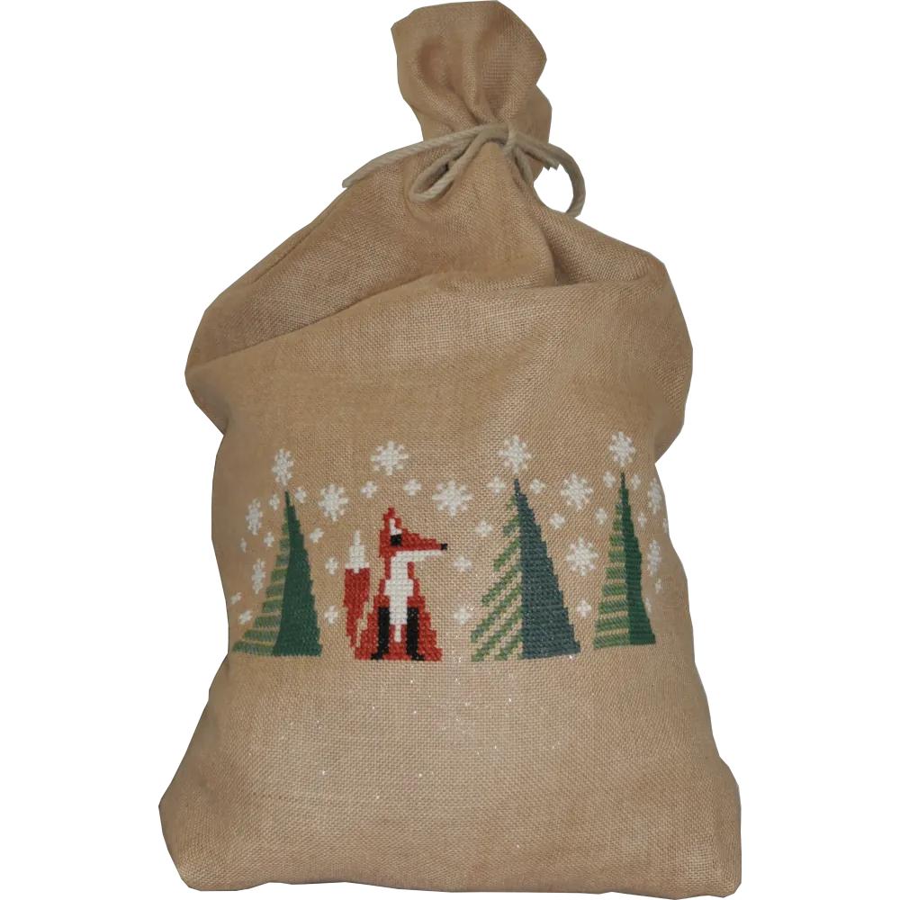 Fru Zippe broderi - Julesæk "Nordic x-mas"