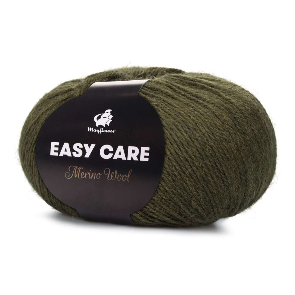 Easy Care - Merinould fra Mayflower Garn 91 Mørk oliven