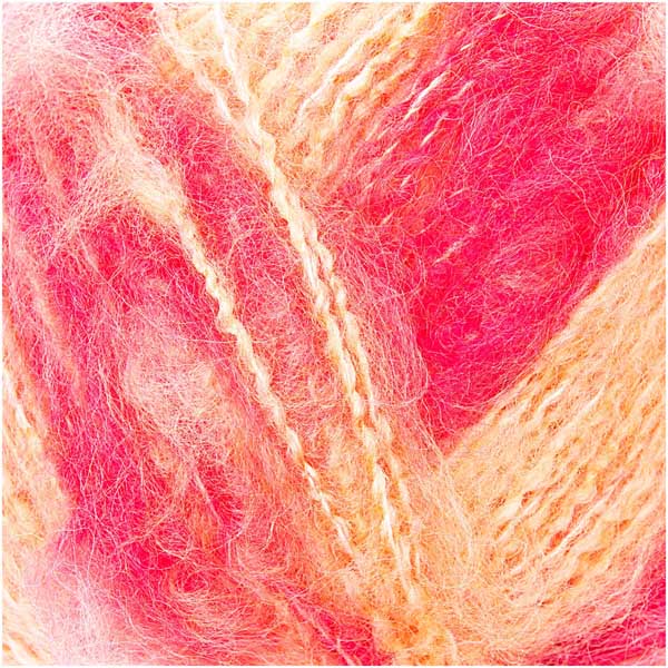 Alpaca Vibes - alpakka/uld blanding fra Rico Design Abrikos/fuchsia 3