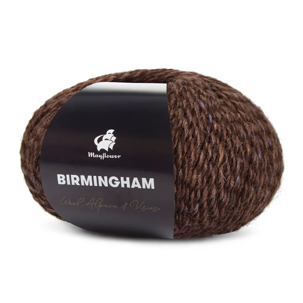 Birmingham - Uld, alpakka og viskose fra Mayflower 24 Mørk Chokolade