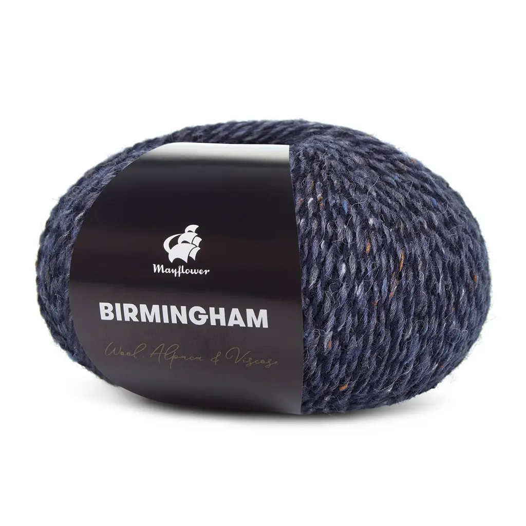 Birmingham - Uld, alpakka og viskose fra Mayflower 8 Midnat