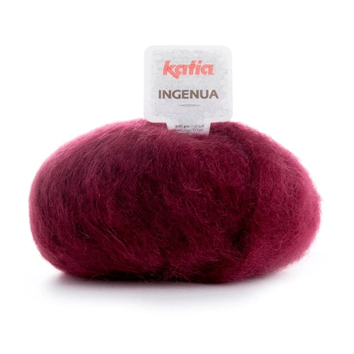 Ingenua - Mohair fra Katia Garn 19 Rød