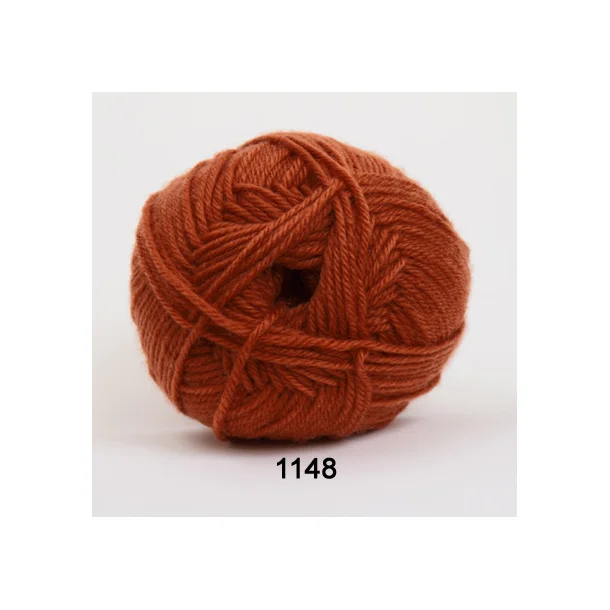 Babywool Trunte Merino - Merinould fra Hjertegarn 1148 Rust
