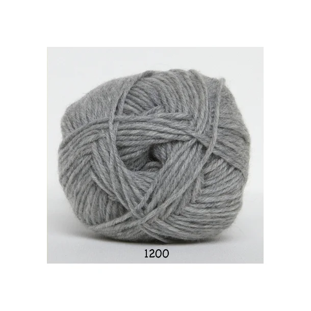 Babywool Trunte Merino - Merinould fra Hjertegarn 1200 Lys grå